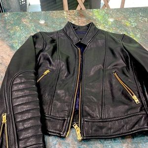 Beautiful J.Crew lambskin leather jacket, light use excellent condition!size 2